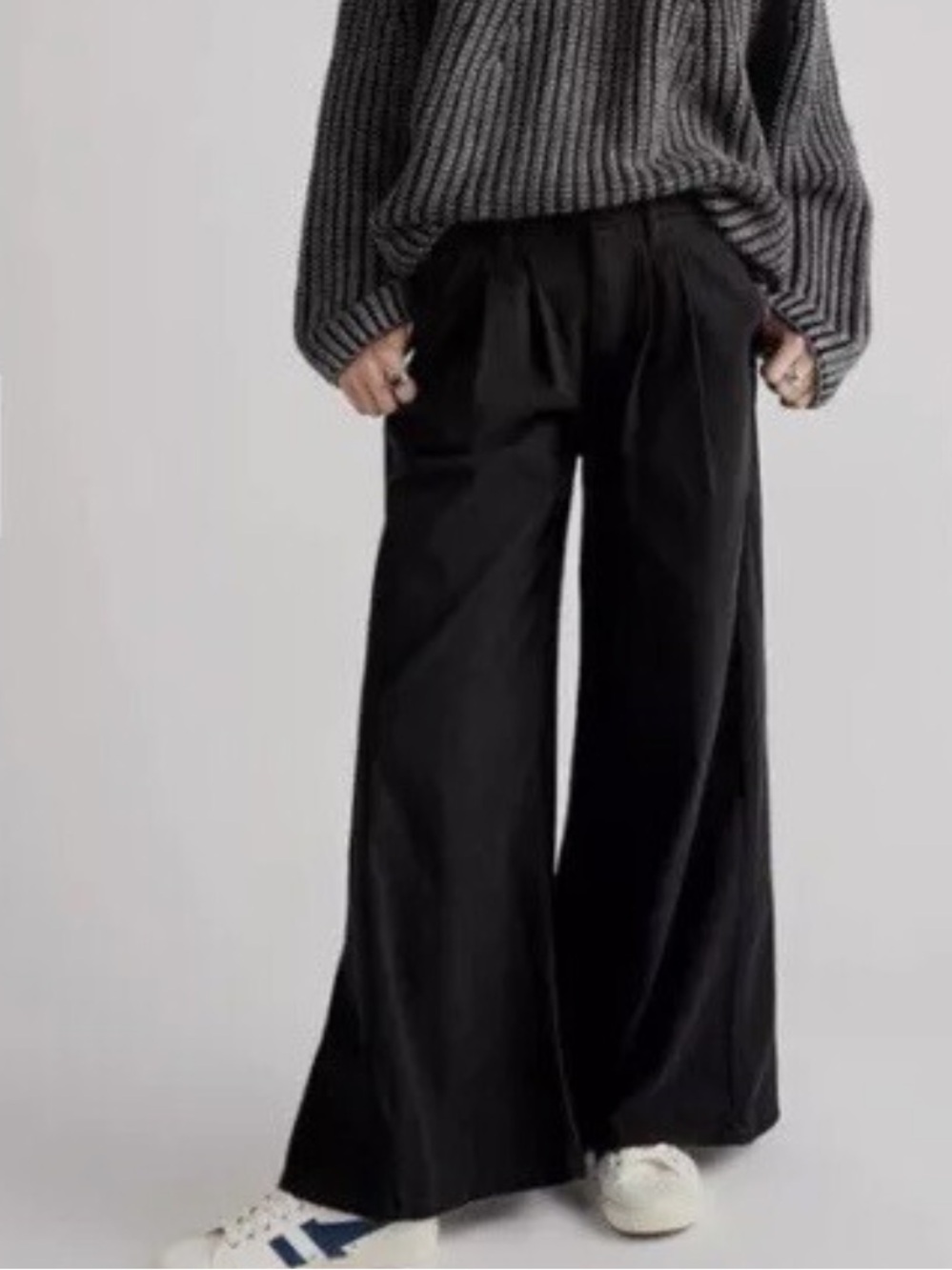 We The Free Equinox Wide Leg Light Black Denim Jean Trousers Size 26